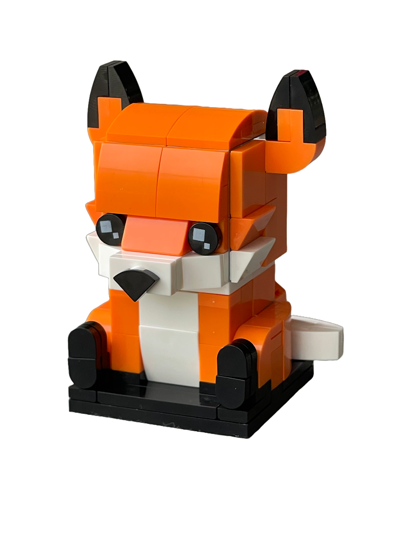 Brickfox Fuchs – dein Desk-Buddy im Brick-Look